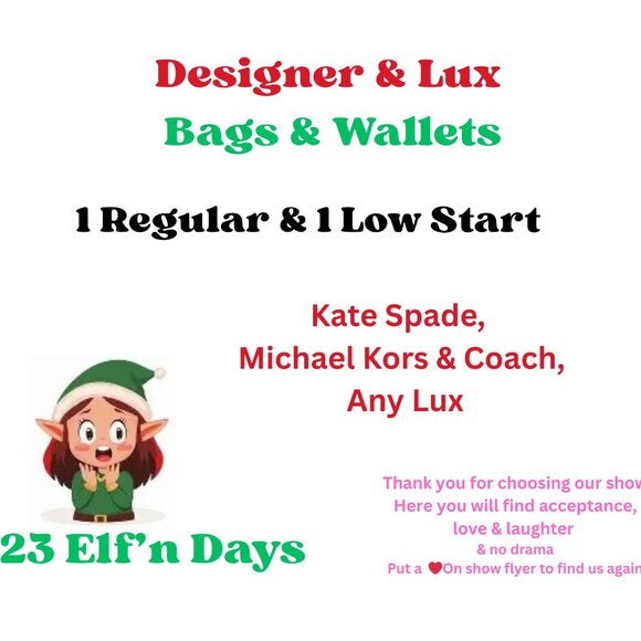 🍑 Designer Bags & Wallets 1 Reg 1 Low Start Share Show 5:15a💋Add2️⃣STAY 2 Run - Picture 1 of 15